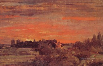  East Painting - East Bergholt Rectory Romantic John Constable